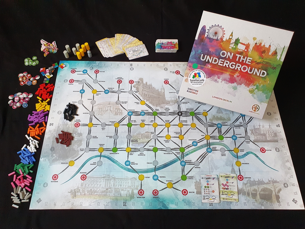 Spielkarton und Inhalt