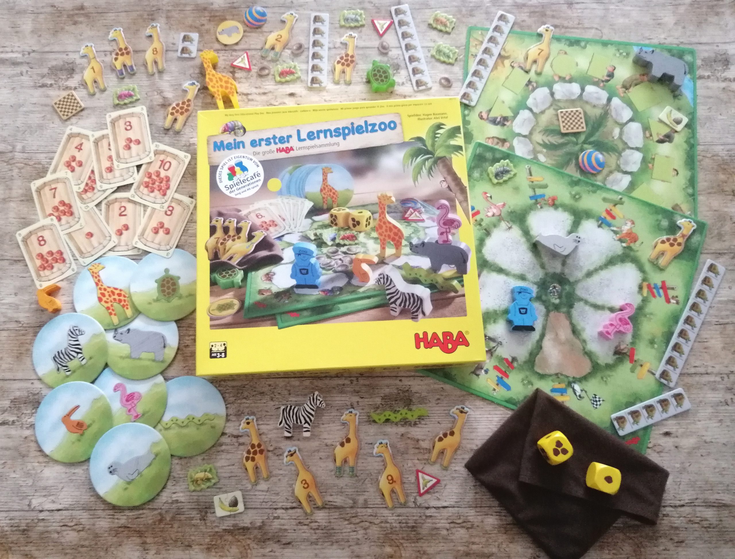 Spieleschachtel mit Inhalt