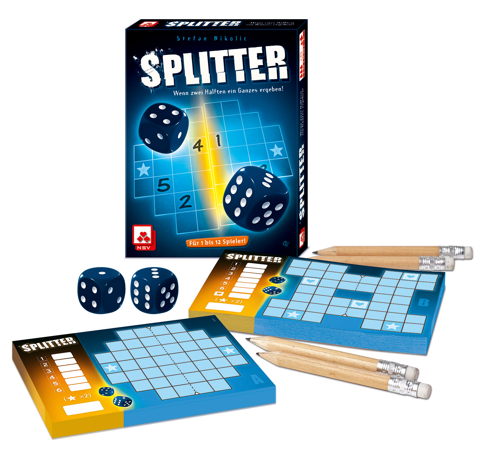 Spielkarton und Material