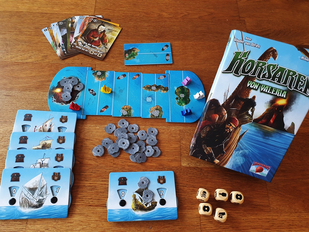 Spielkarton mit Inhalt