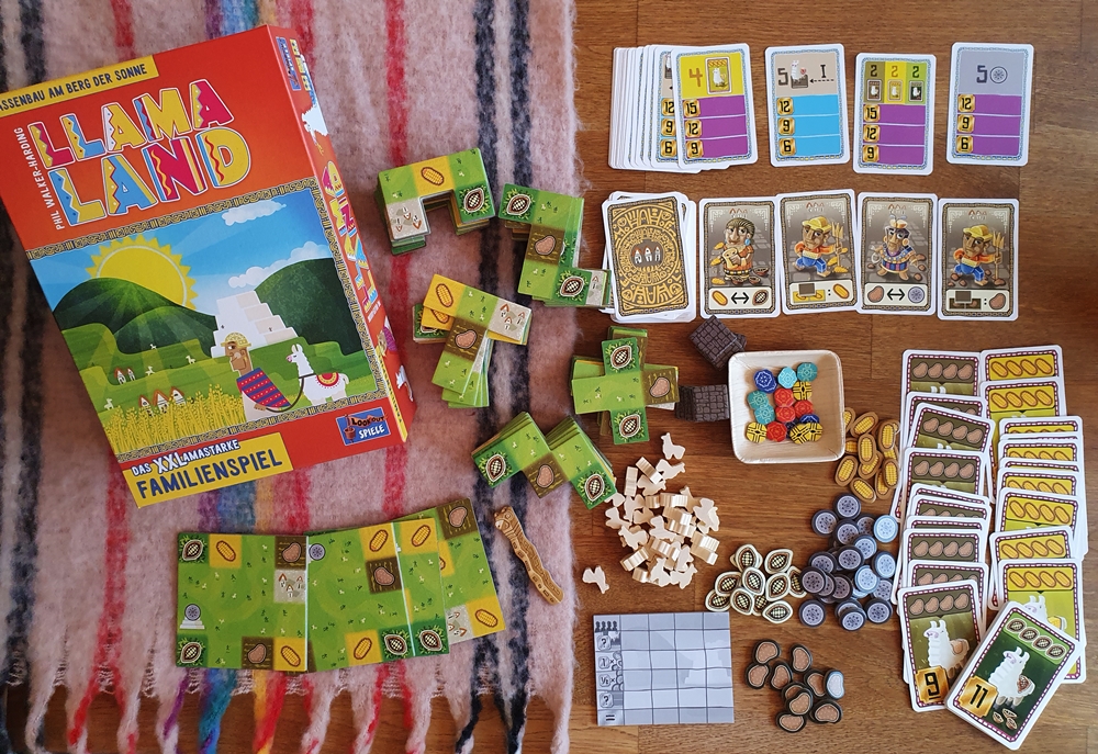 Spielkarton und Inhalt