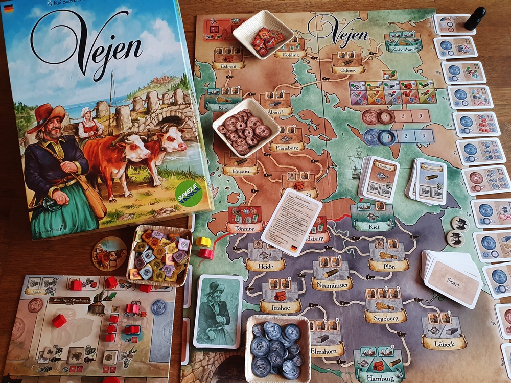 Spielkarton und Inhalt