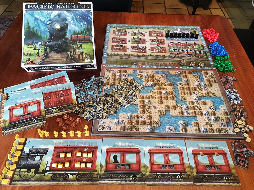 Spielkarton und Inhalt