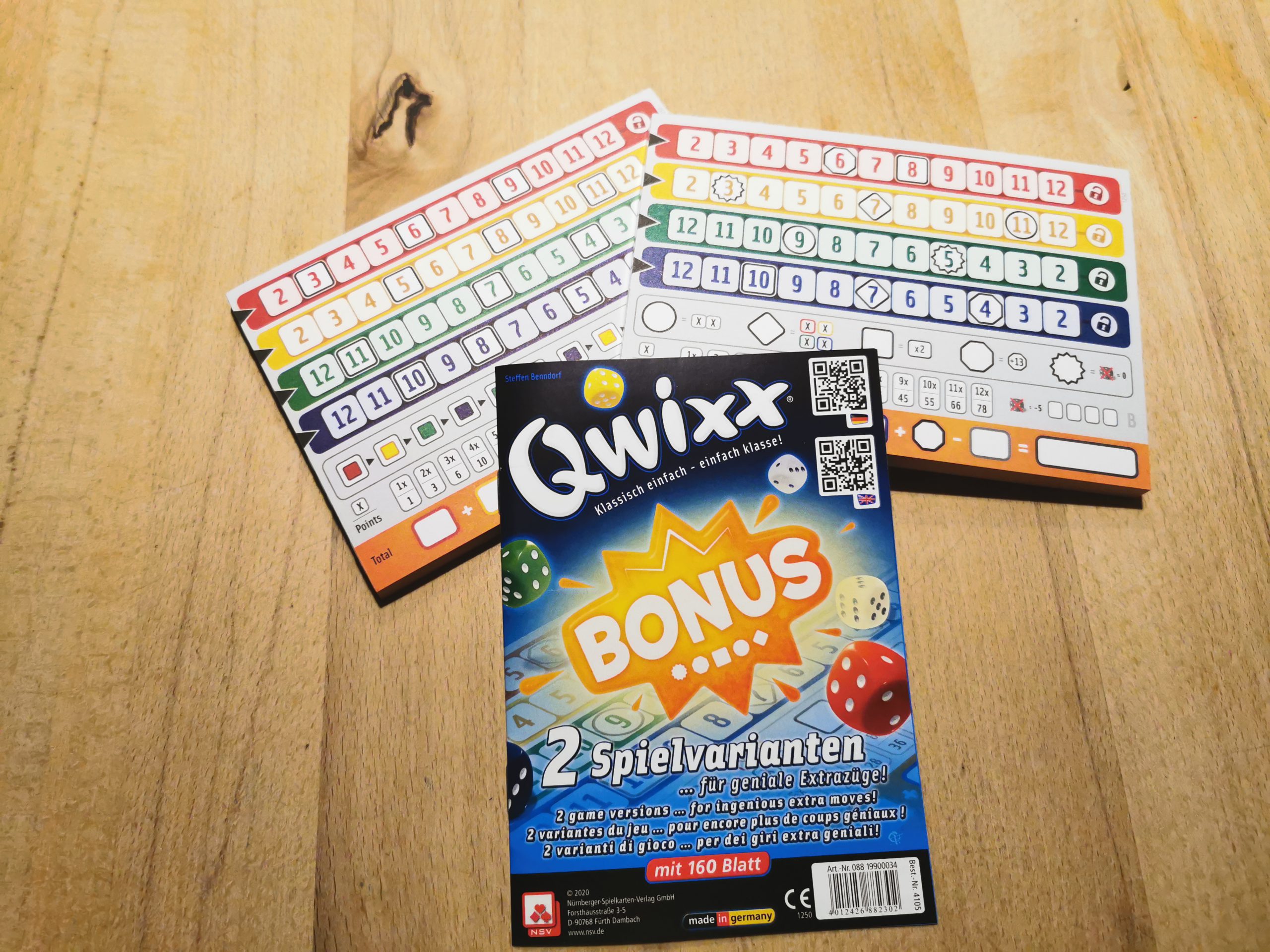 Qwixx Bonus 2 Blöcke