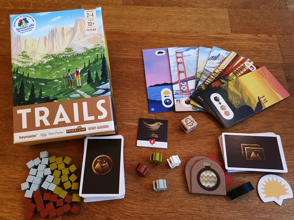 Spielkarton und Inhalt