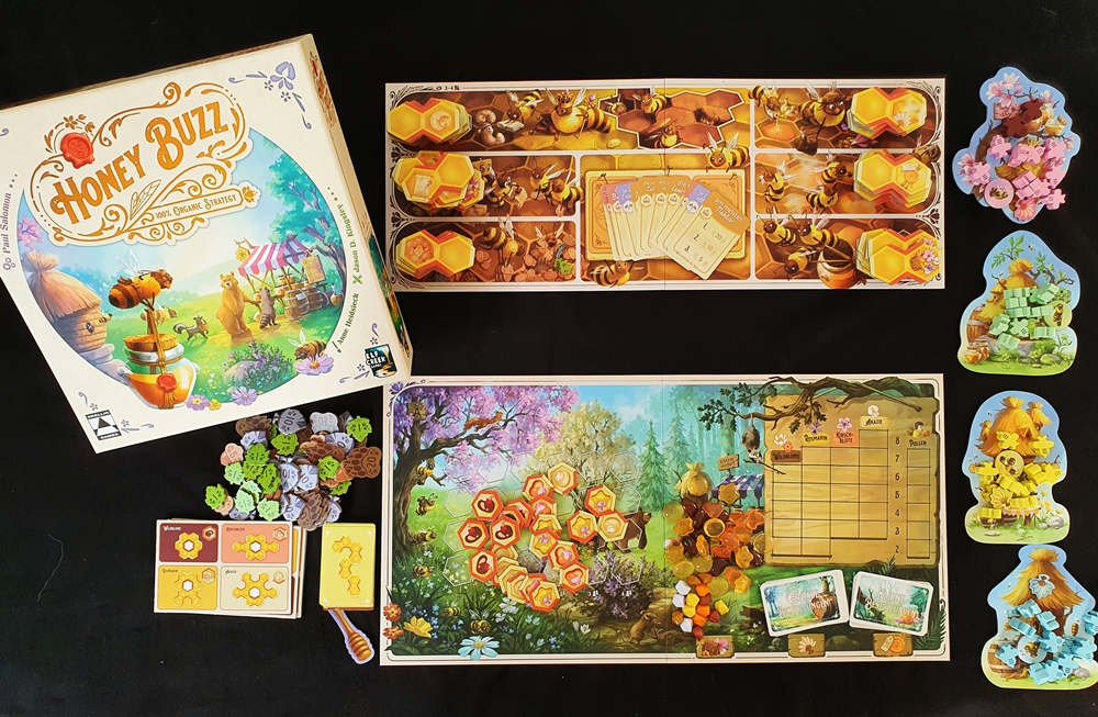 Spielkarton und Inhalt