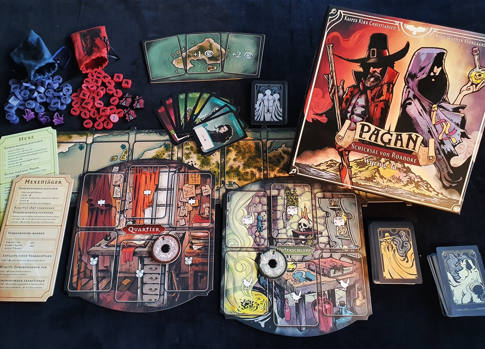 Spielkarton und Inhalt