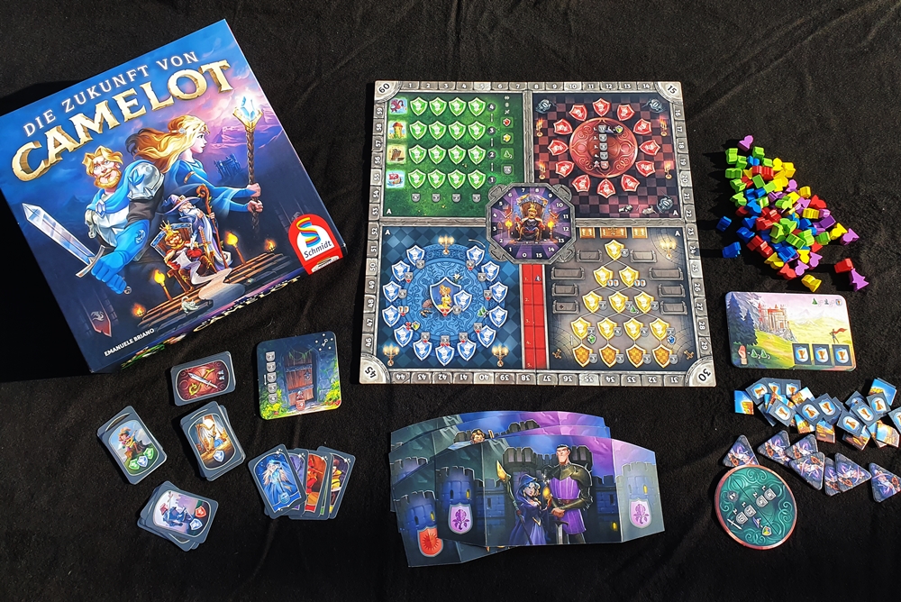 Spielkarton und Inhalt