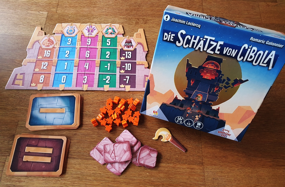 Spielkarton und Inhalt
