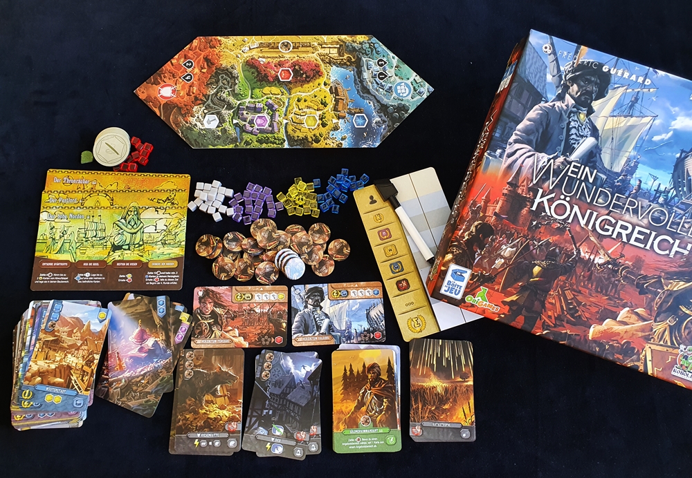 Spielkarton und Inhalt