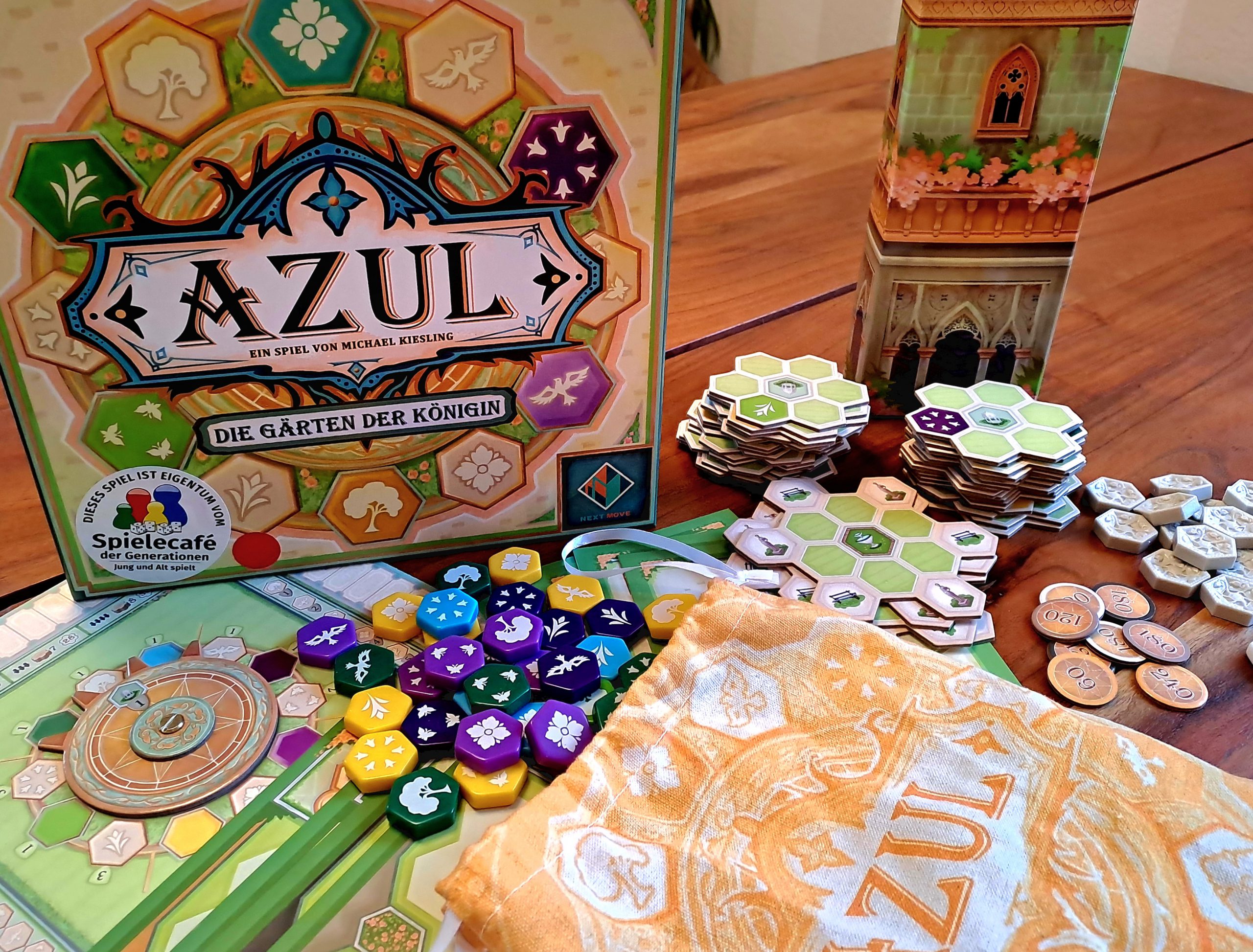 Spielmaterial von Azul - Die Gärten der Königin