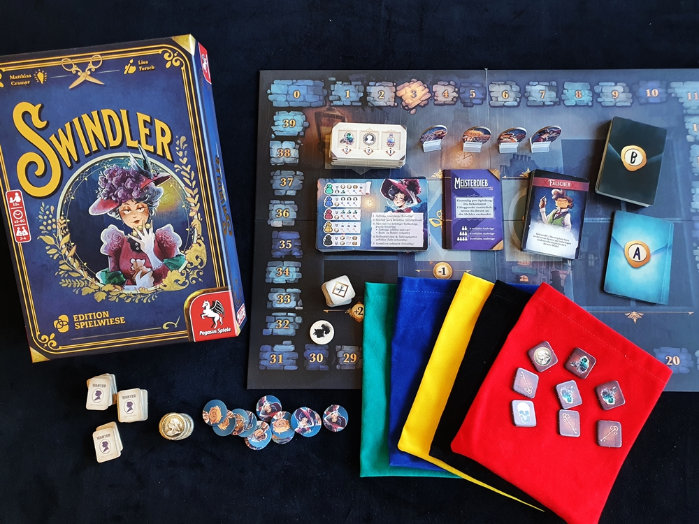 Spielkarton und Inhalt