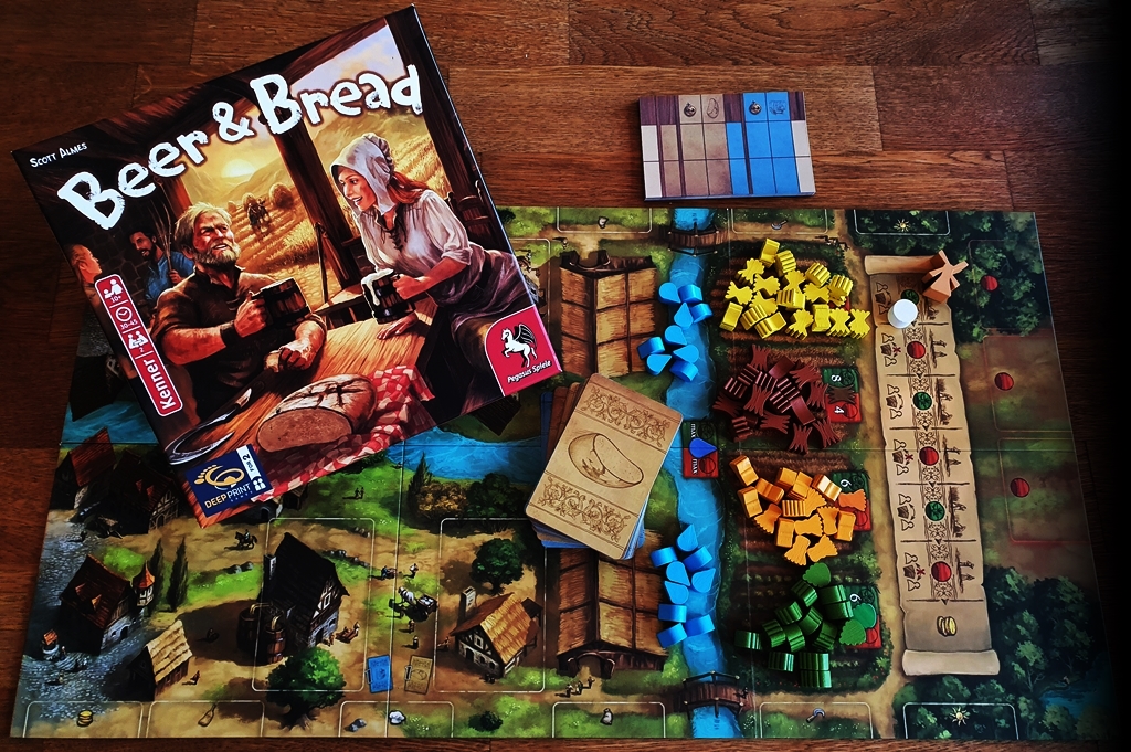 Spielkarton und Inhalt