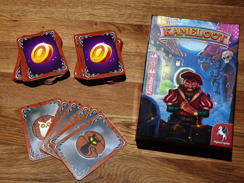 Spielkarton und Inhalt