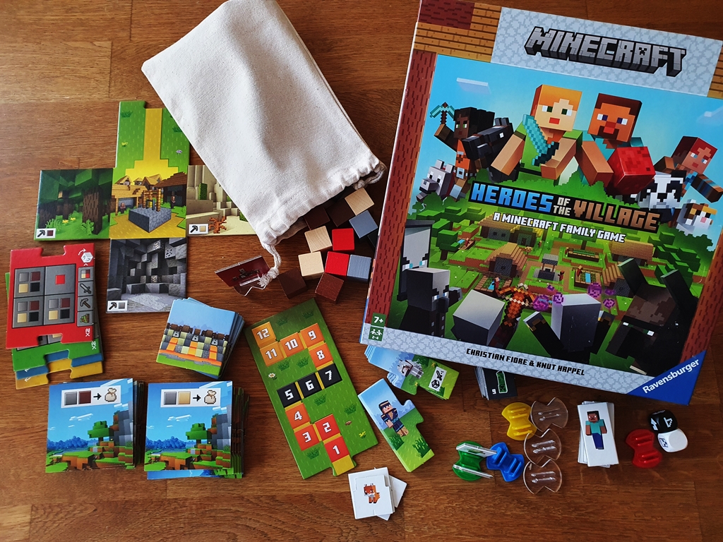 Spielkarton und Inhalt