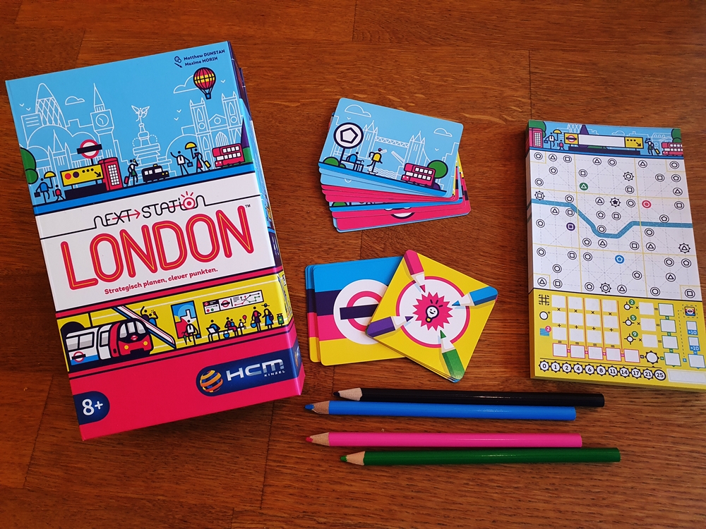 Spielkarton und Inhalt