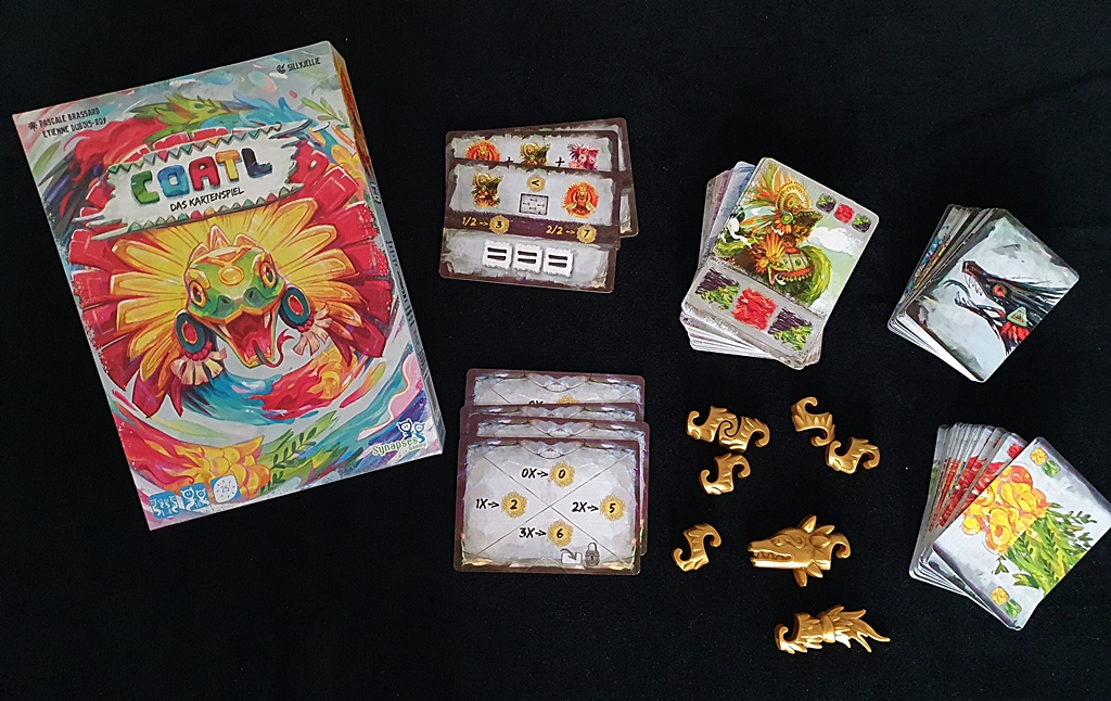 Spielkarton und Inhalt