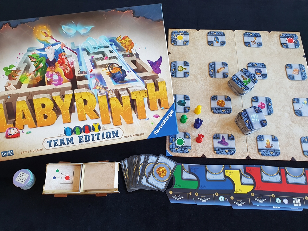 Spielkarton und Inhalt