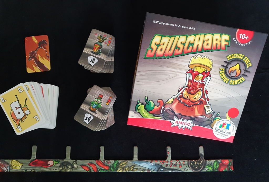 Spielkarton und Inhalt