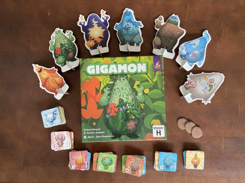 Schachtel und Material des Spiels