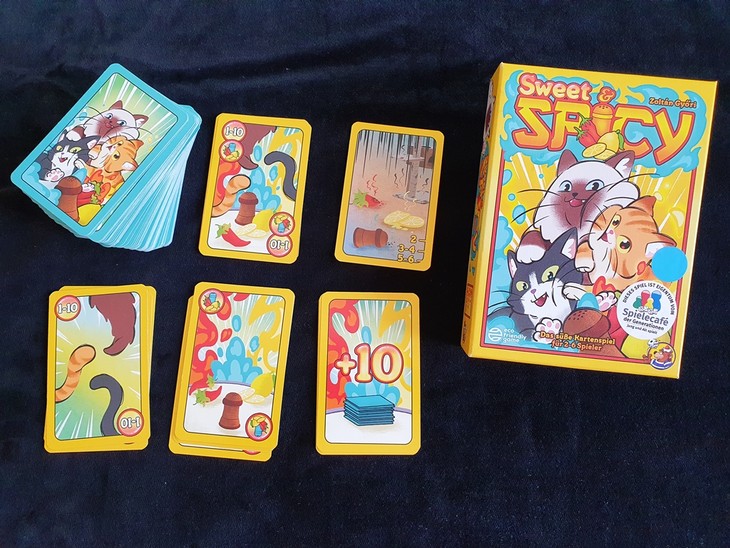 Spielkarton und Inhalt