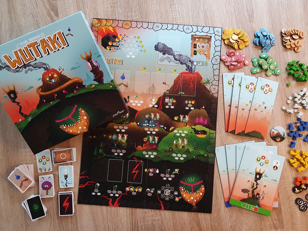 Spielkarton und Inhalt