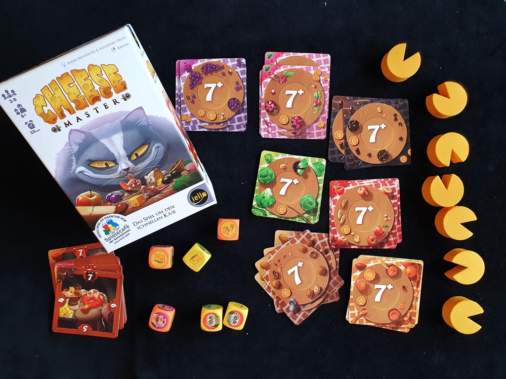 Spielkarton und Inhalt