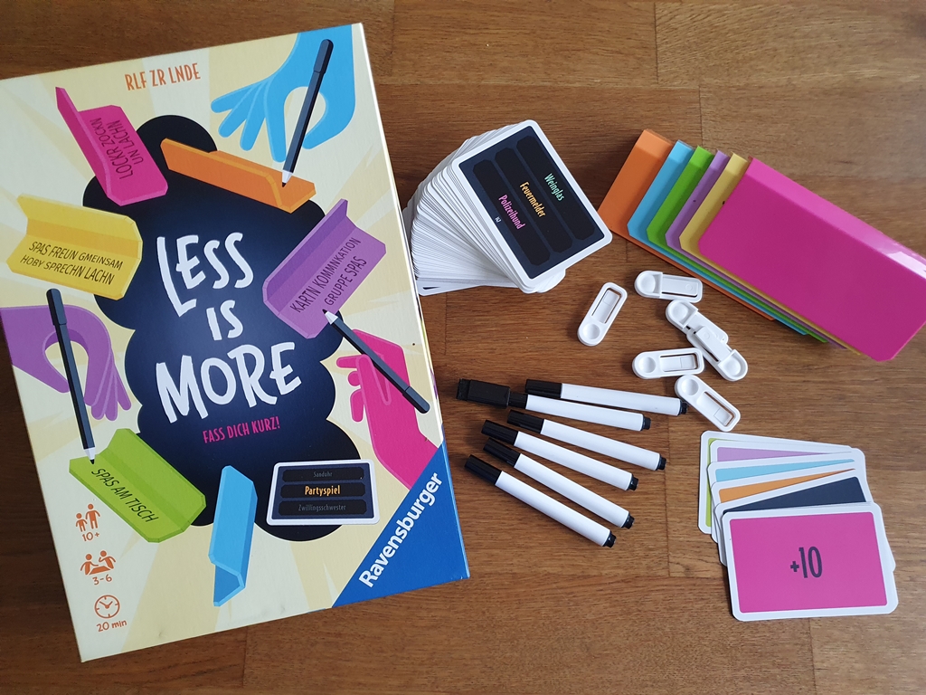 Spielkarton und Inhalt