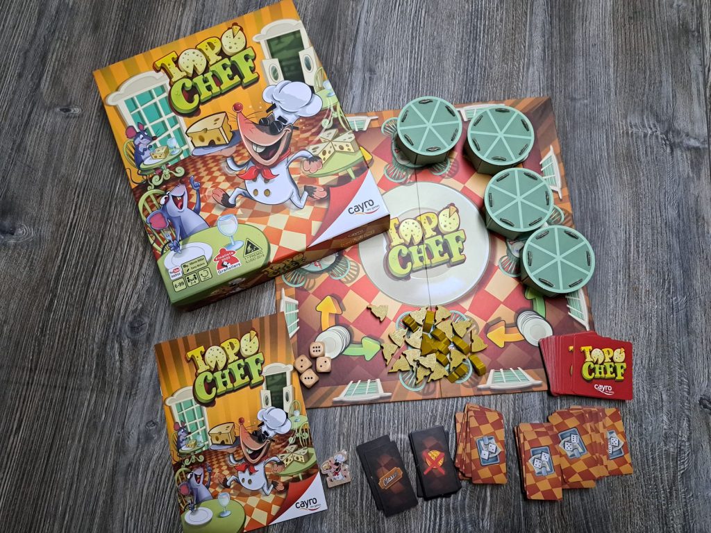 Spielschachtel und Spielmaterial