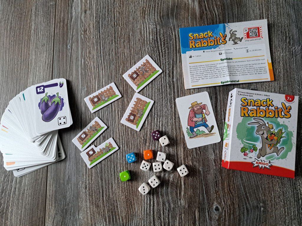 Spielkarton und Material