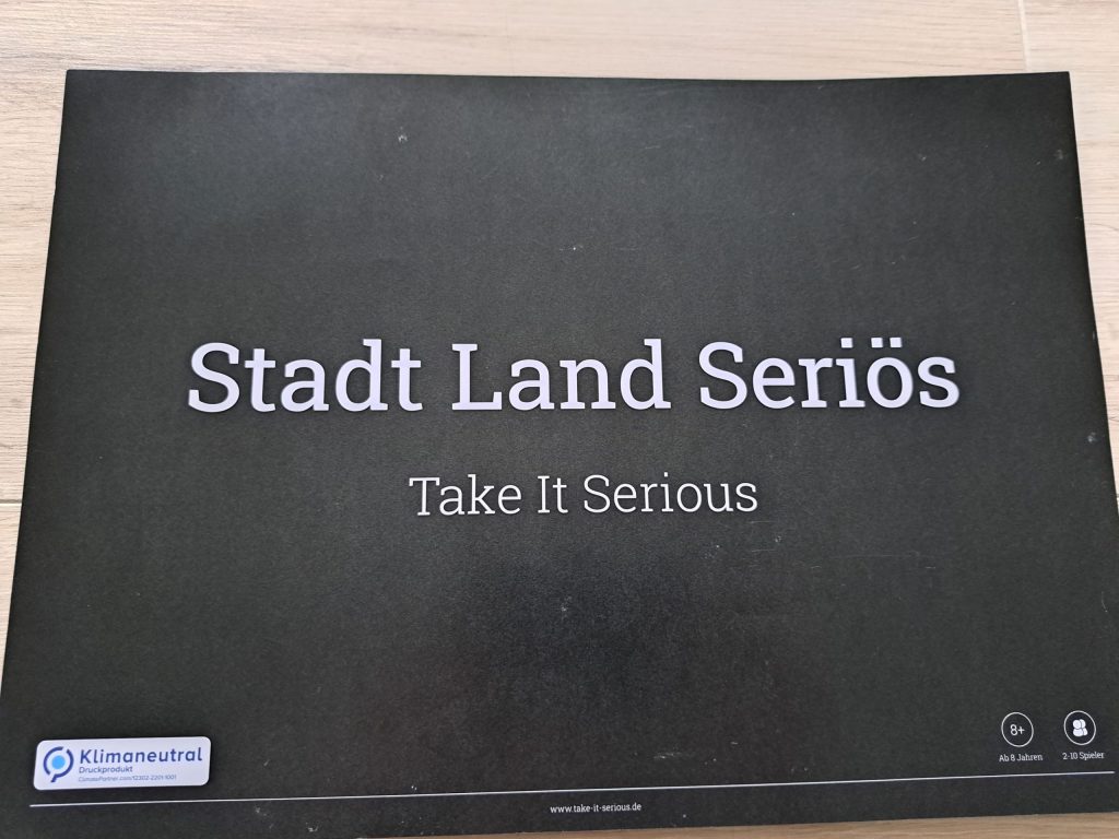 Titelseite Spielblock