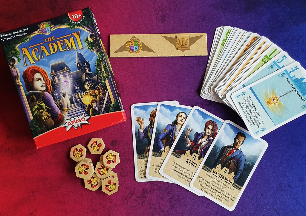 Spielkarton und Inhalt