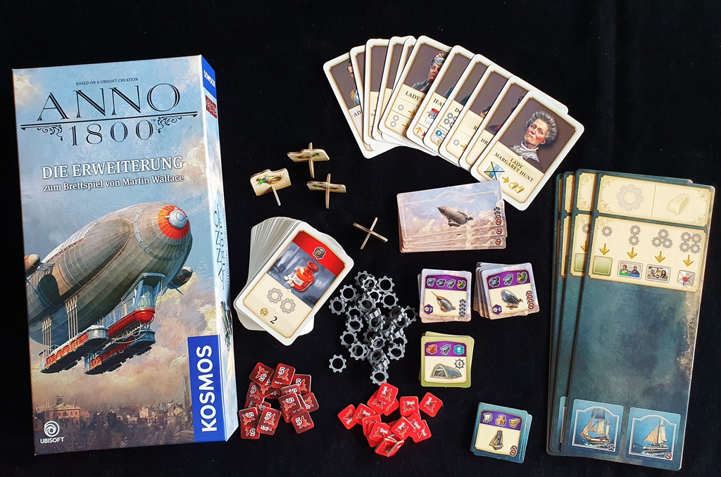 Spielkarton und Inhalt