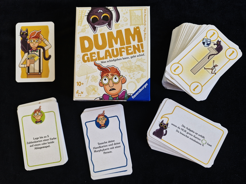 Spielkarton und Inhalt