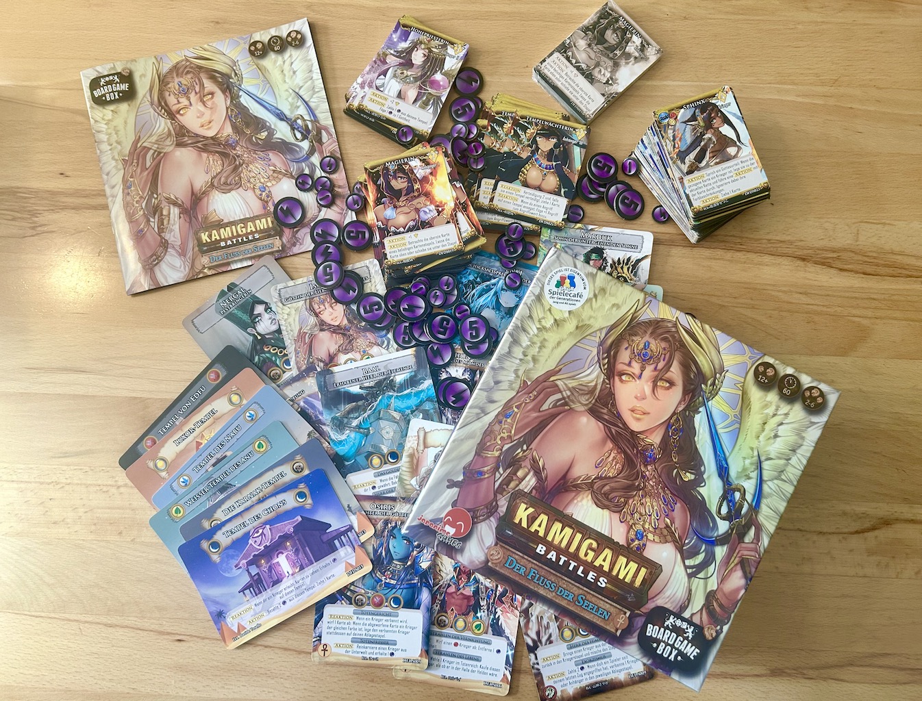 Der Spielekarton mit allen Karten und Markern