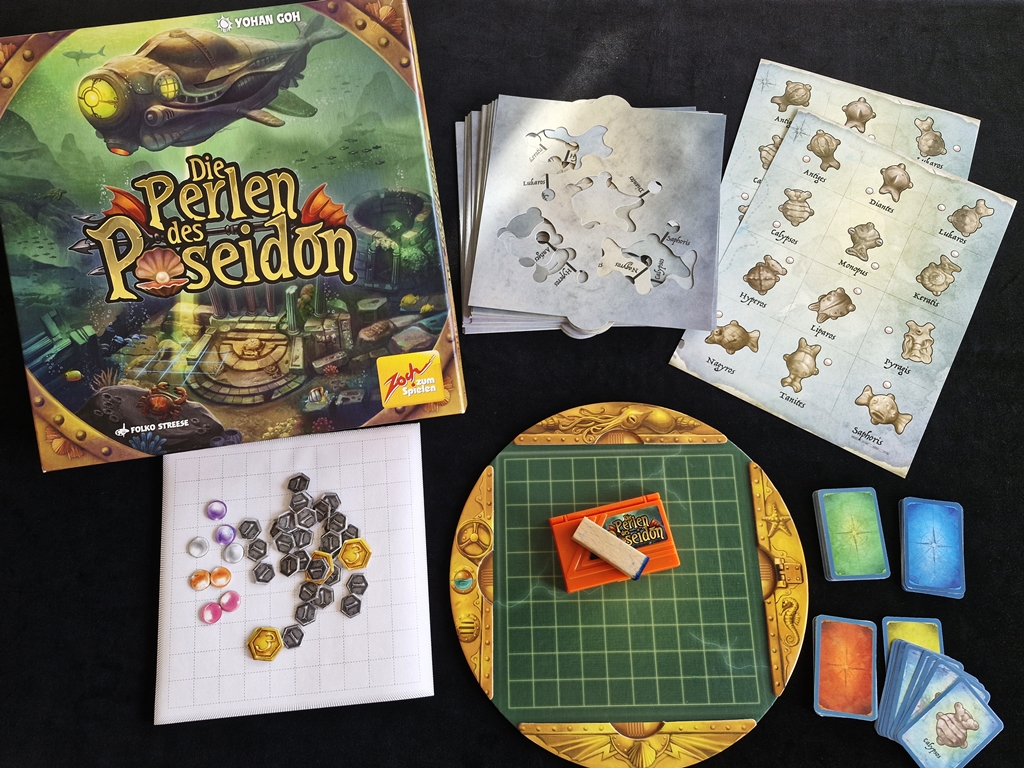 Spielkarton und Inhalt