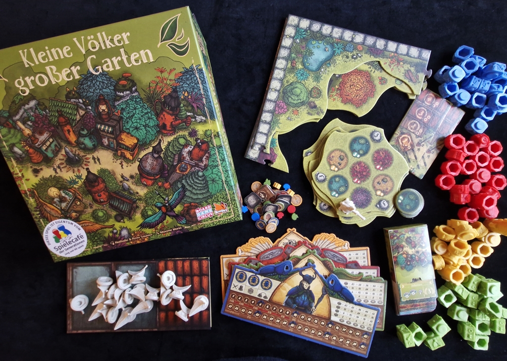 Spielkarton und Inhalt
