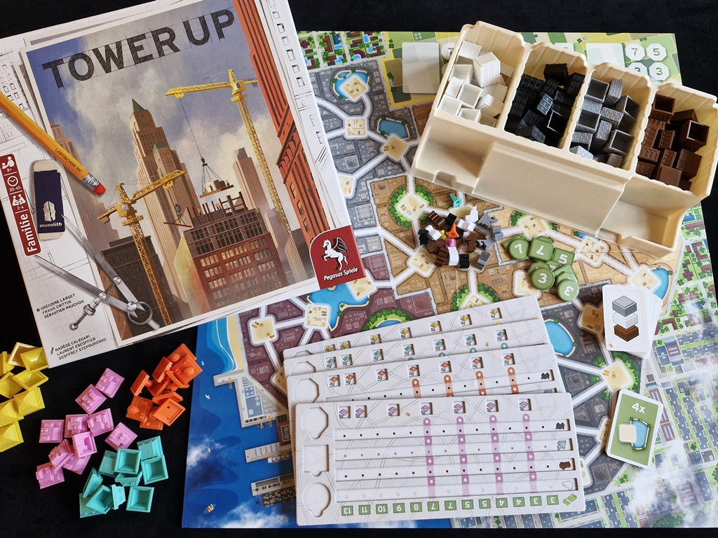 Spielkarton und Inhalt