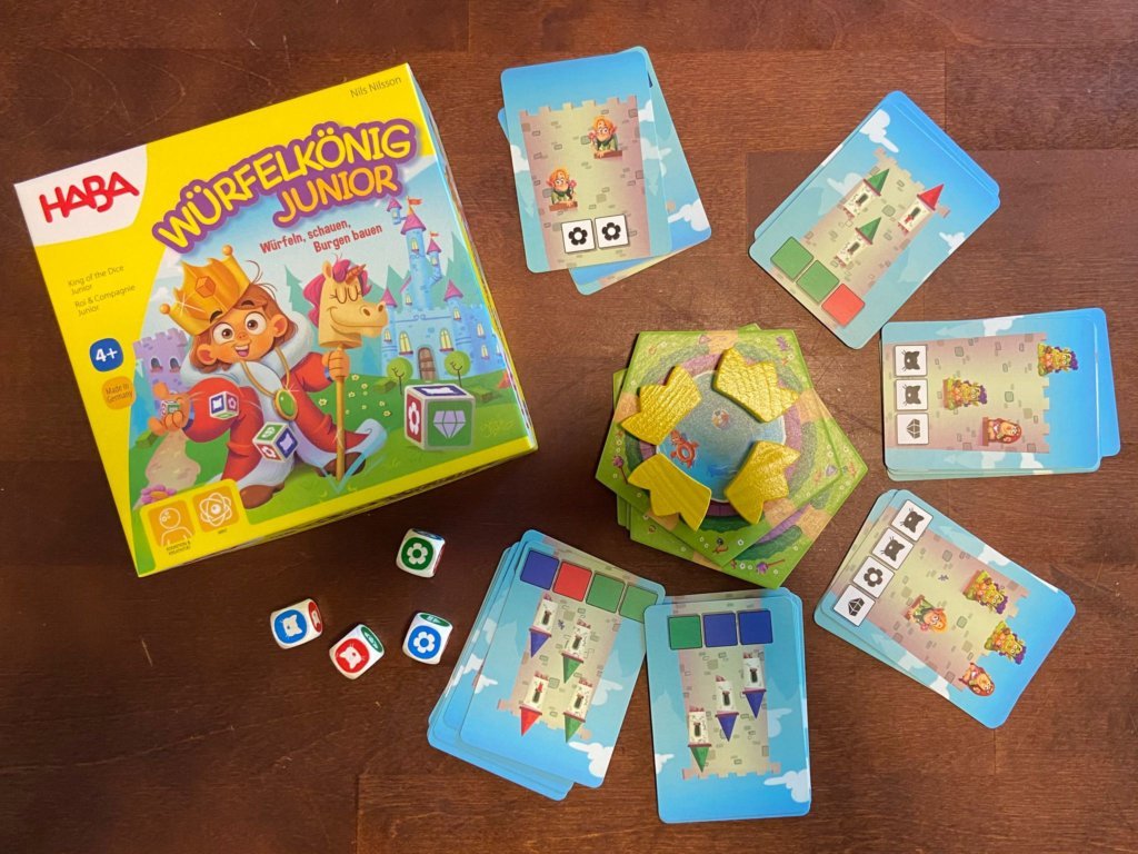 Schachtel, Karten und Würfel von Würfelkönig Junior