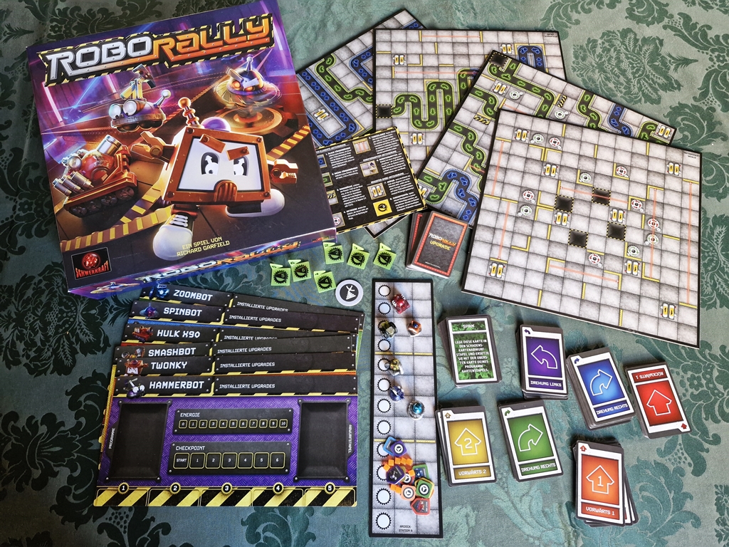 Spielkarton und Inhalt