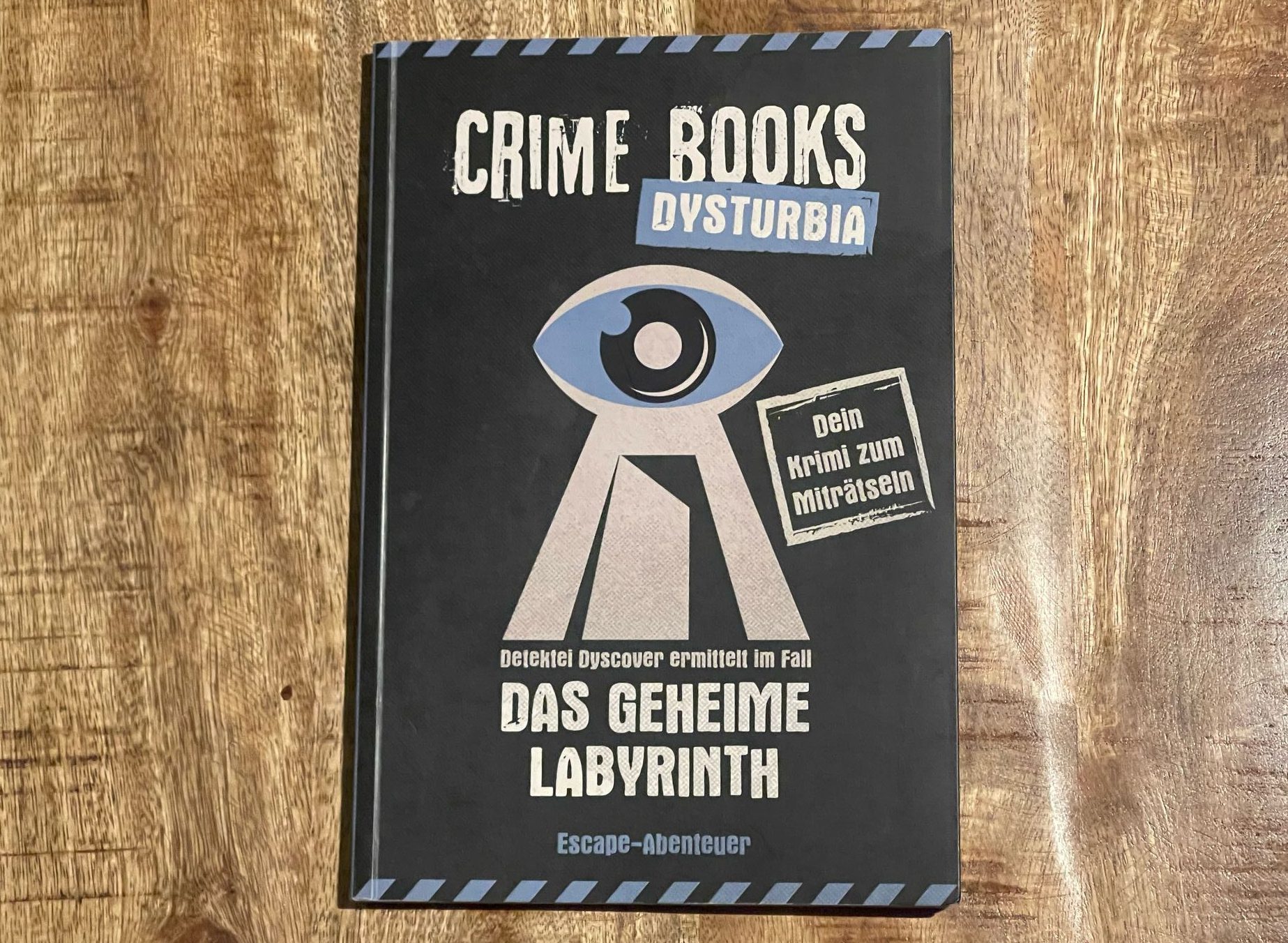 Auf dem Bild ist das Buch der Reihe Crime Books Dysturbia: das Geheime Labyrinth zu sehen