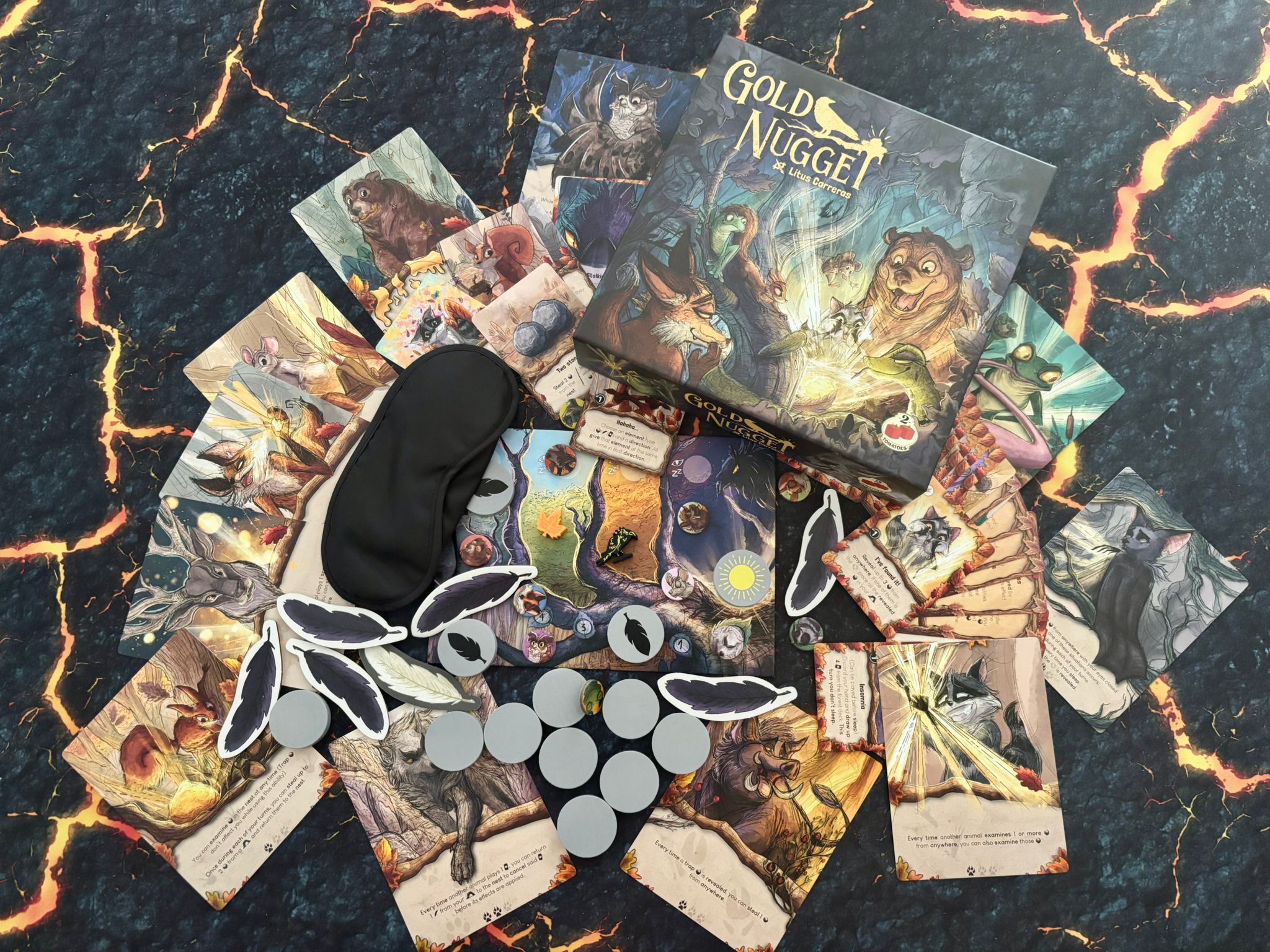 Spielschachtel unt Inhalt