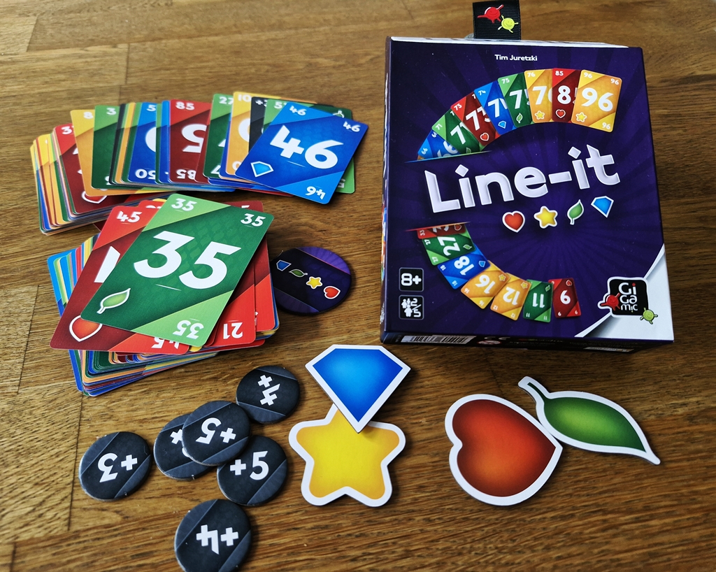 Spielkarton und Inhalt