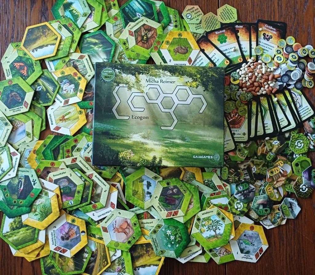 Schachtel und Material von Ecogon